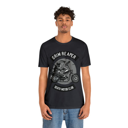 GRIM REAPER Death Motor Club - Unisex Jersey Short Sleeve Tee