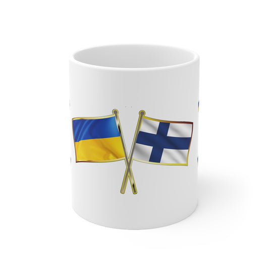 Ukrainian-Finnish NATO Supporter Mug