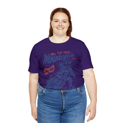FLAT TRACK MOTORCYCLE - Unisex Jersey Short Sleeve Tee