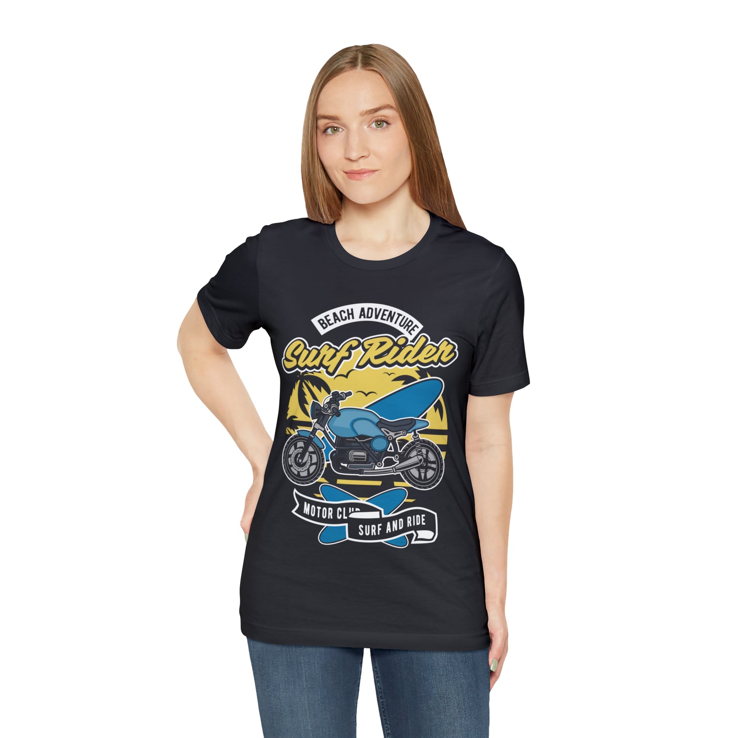 SURF RIDER - Printed in the USA - Unisex Jersey Short Sleeve Tee