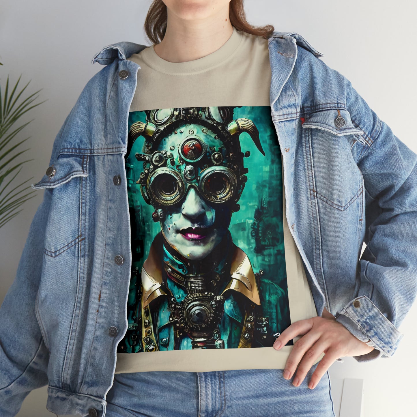 CYBER-STEAMPUNK LORD - Airt on a Shirt  - Unisex Heavy Cotton Tee - AUS