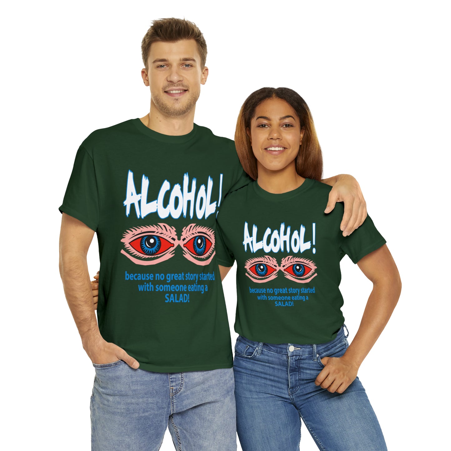 "ALC****" vs Salad  - Funny Shirt - Unisex Heavy Cotton Tee - USA