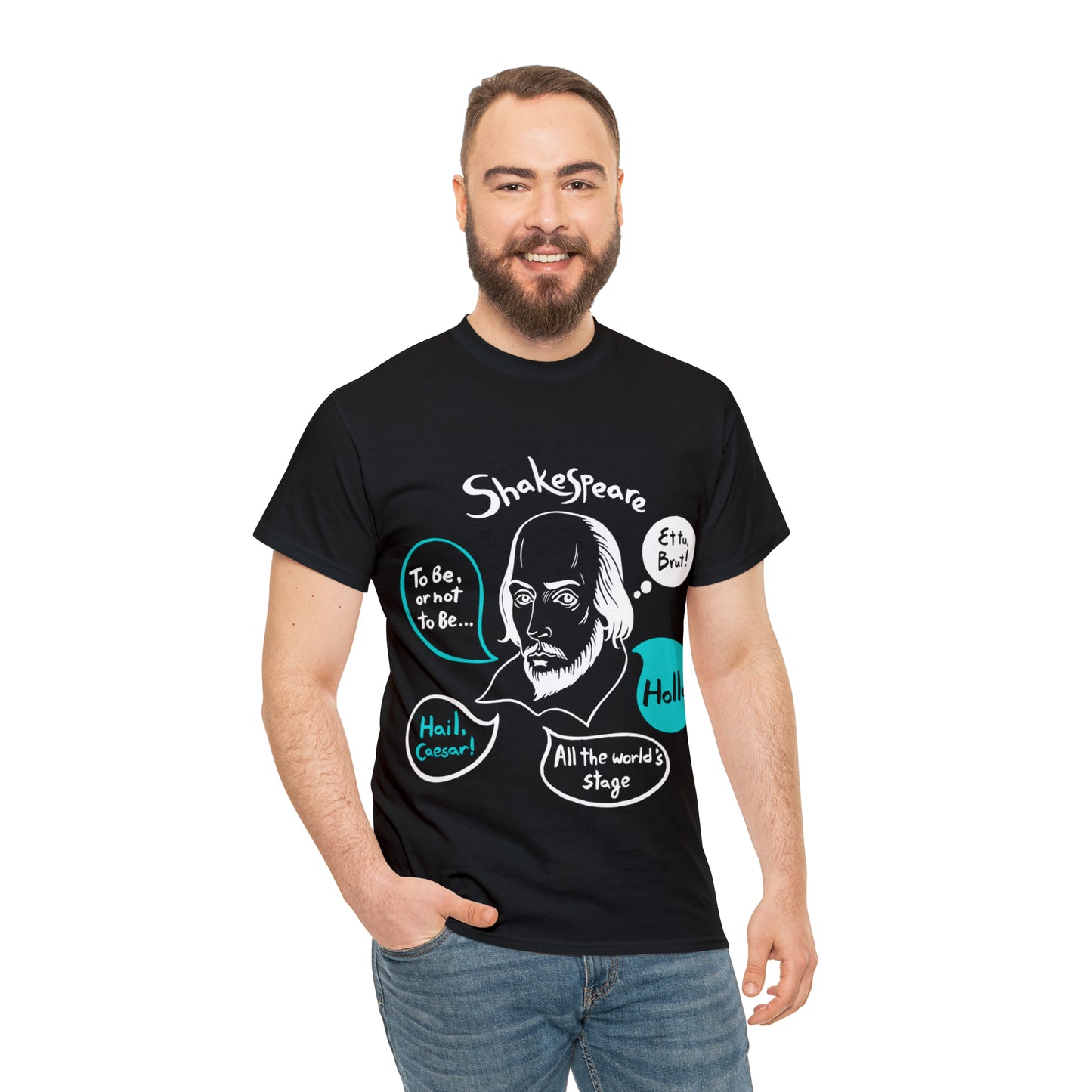 SHAKESPEARE (dark) - Unisex Heavy Cotton Tee