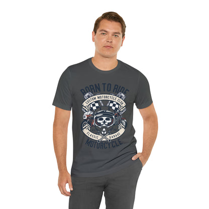 BORN TO RIDE Classic Garage - Unisex Jersey Short Sleeve Tee