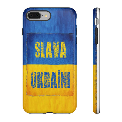 "SLAVA UKRAĪNI" FLAG - Tough Cases