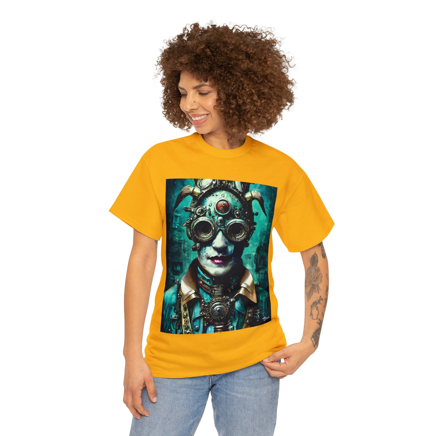 CYBER-STEAMPUNK LORD - Airt on a Shirt  - Unisex Heavy Cotton Tee - AUS