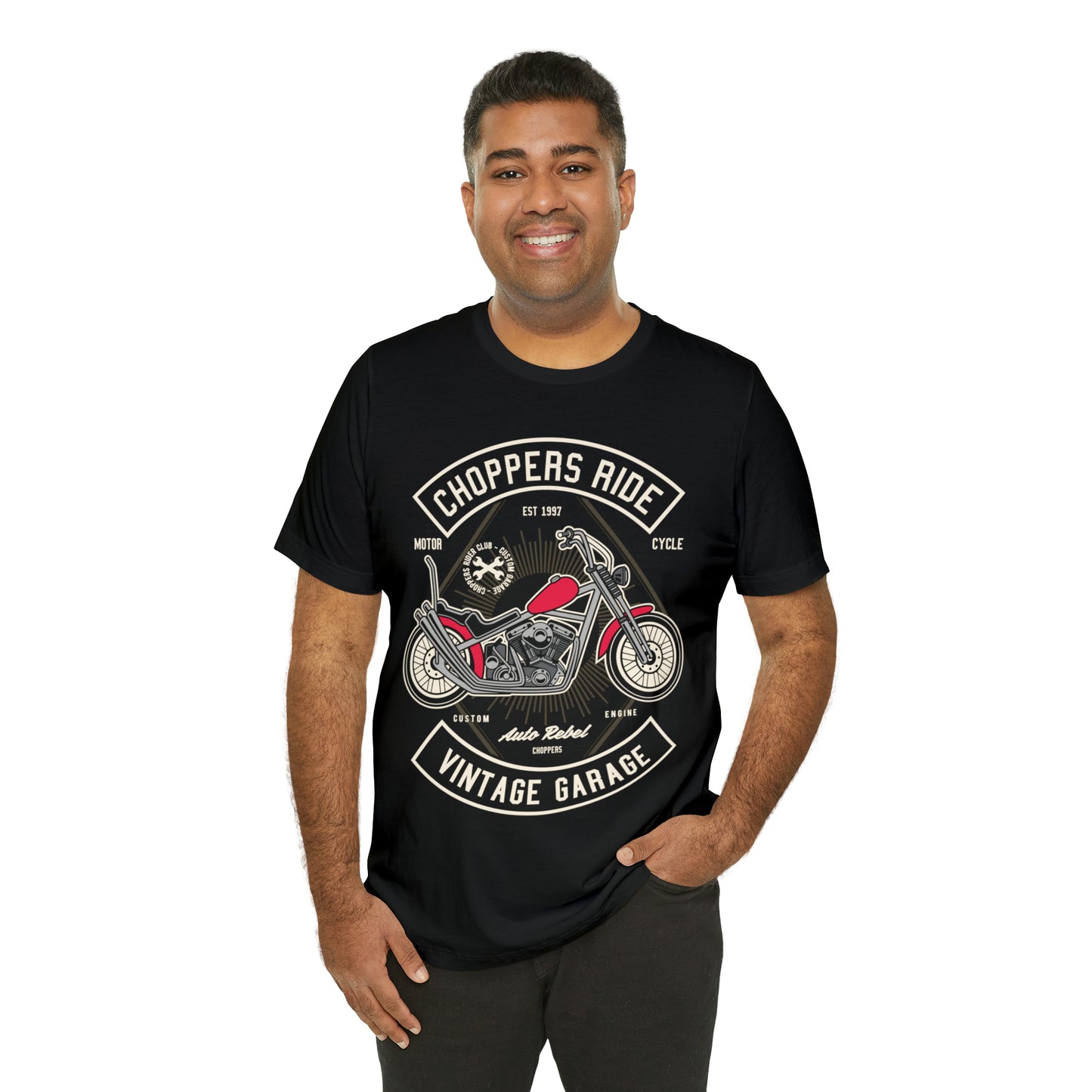 CHOPPERS RIDE Vintage Classic - Unisex Jersey Short Sleeve Tee