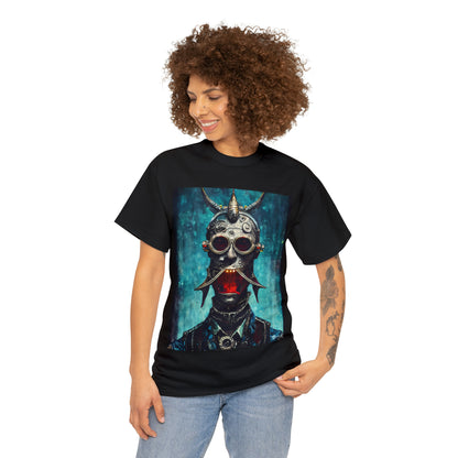 CYBER-STEAMPUNK BOUNTY-HUNTER - Airt on a Shirt  - Unisex Heavy Cotton Tee - AUS