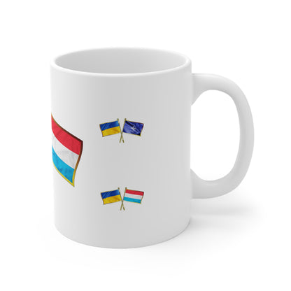 Ukrainian-Luxembourgian NATO Supporter Mug