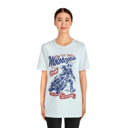 FLAT TRACK MOTORCYCLE - Unisex Jersey Short Sleeve Tee