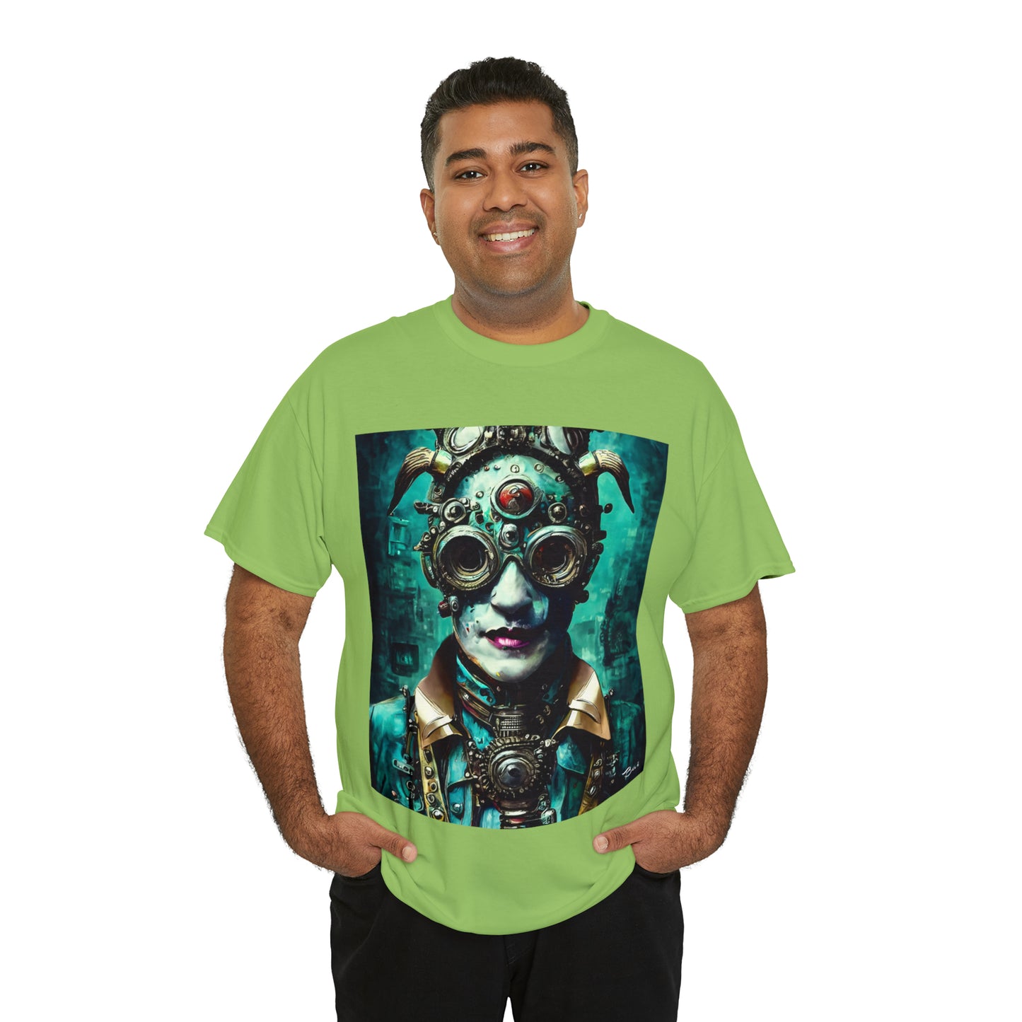 CYBER-STEAMPUNK LORD - Airt on a Shirt  - Unisex Heavy Cotton Tee - AUS