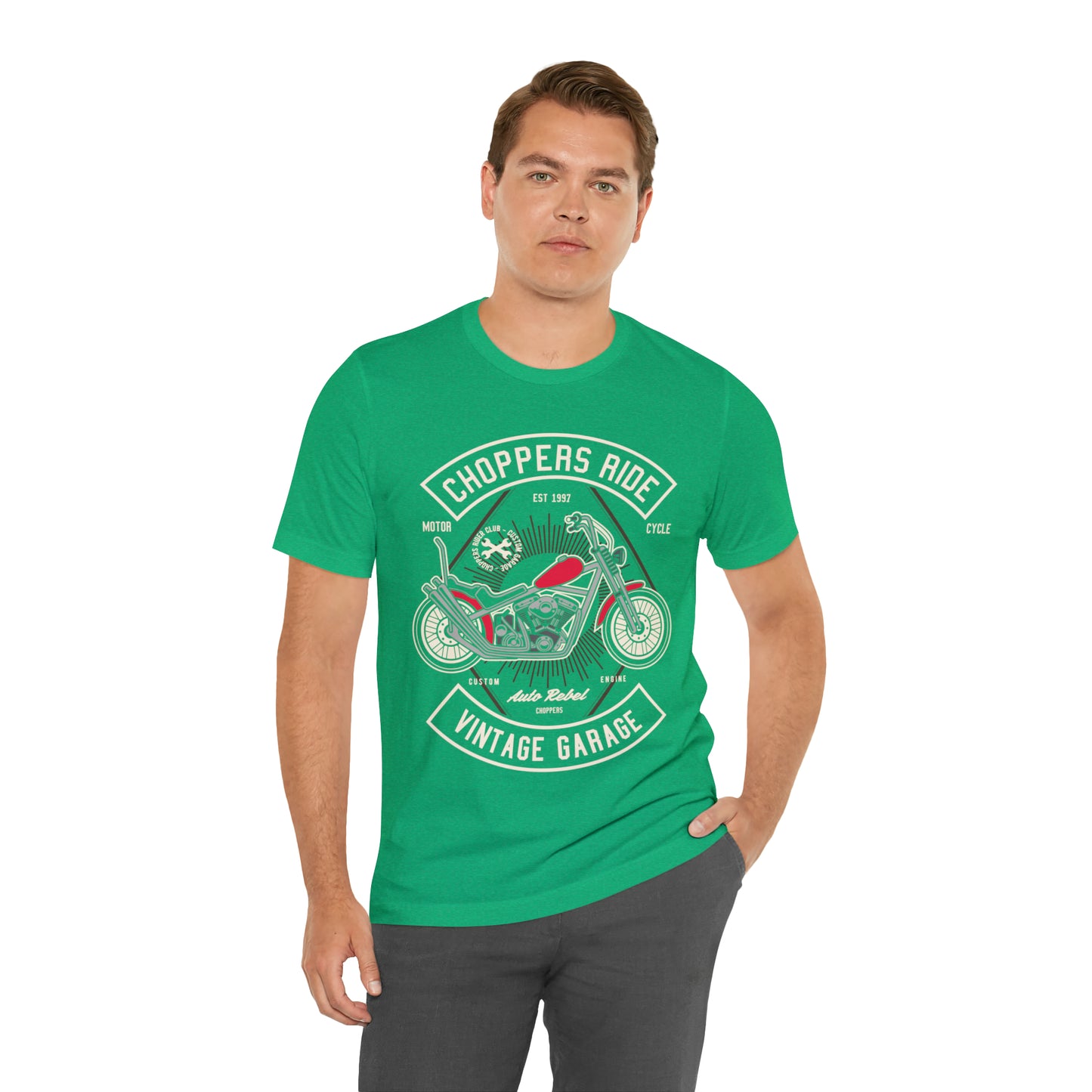 CHOPPERS RIDE Vintage Classic - Unisex Jersey Short Sleeve Tee