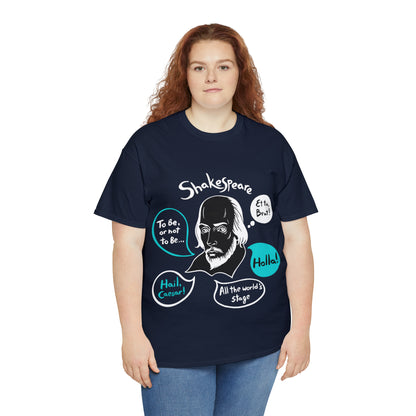 SHAKESPEARE (dark) - Unisex Heavy Cotton Tee