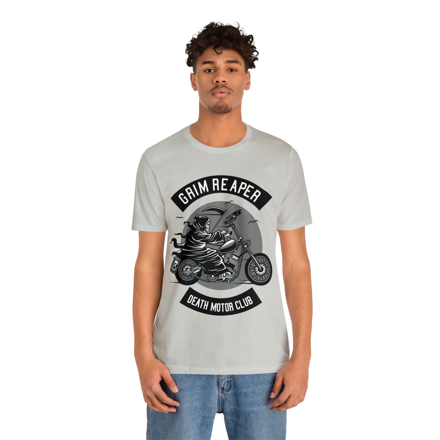 GRIM REAPER Death Motor Club - Unisex Jersey Short Sleeve Tee