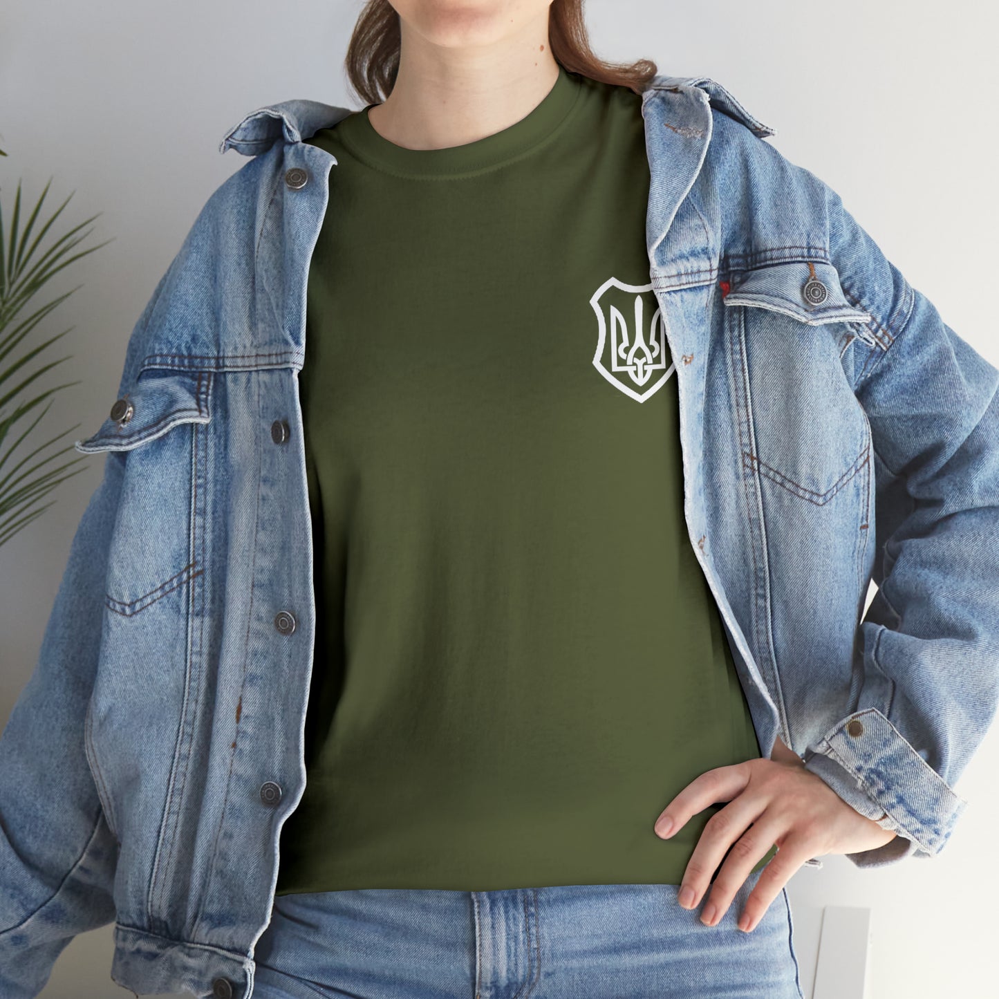 ICONIC UKRAINIAN TRIDENT T-SHIRT version 2 - Unisex Heavy Cotton Tee - AUS