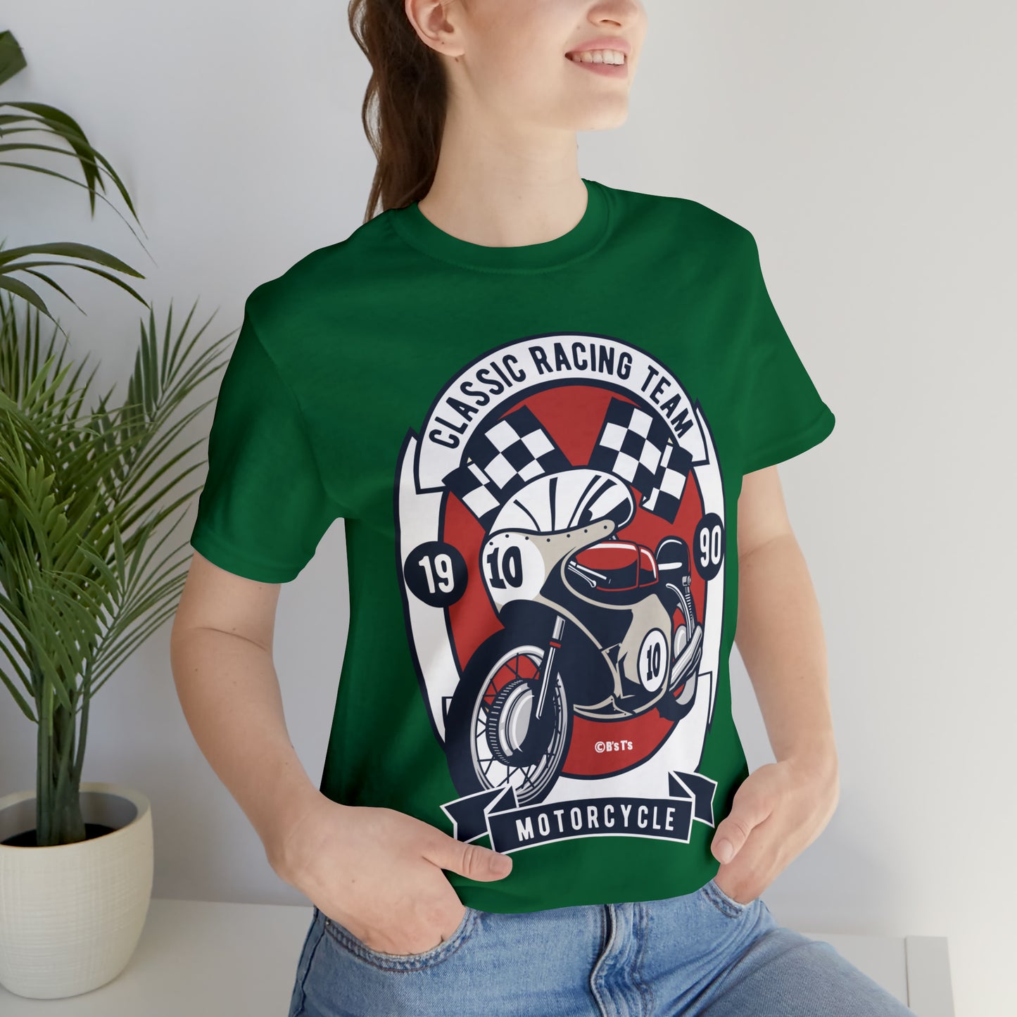 CLASSIC MOTORCYCLE RACING TEAM - Unisex Jersey Short Sleeve Tee