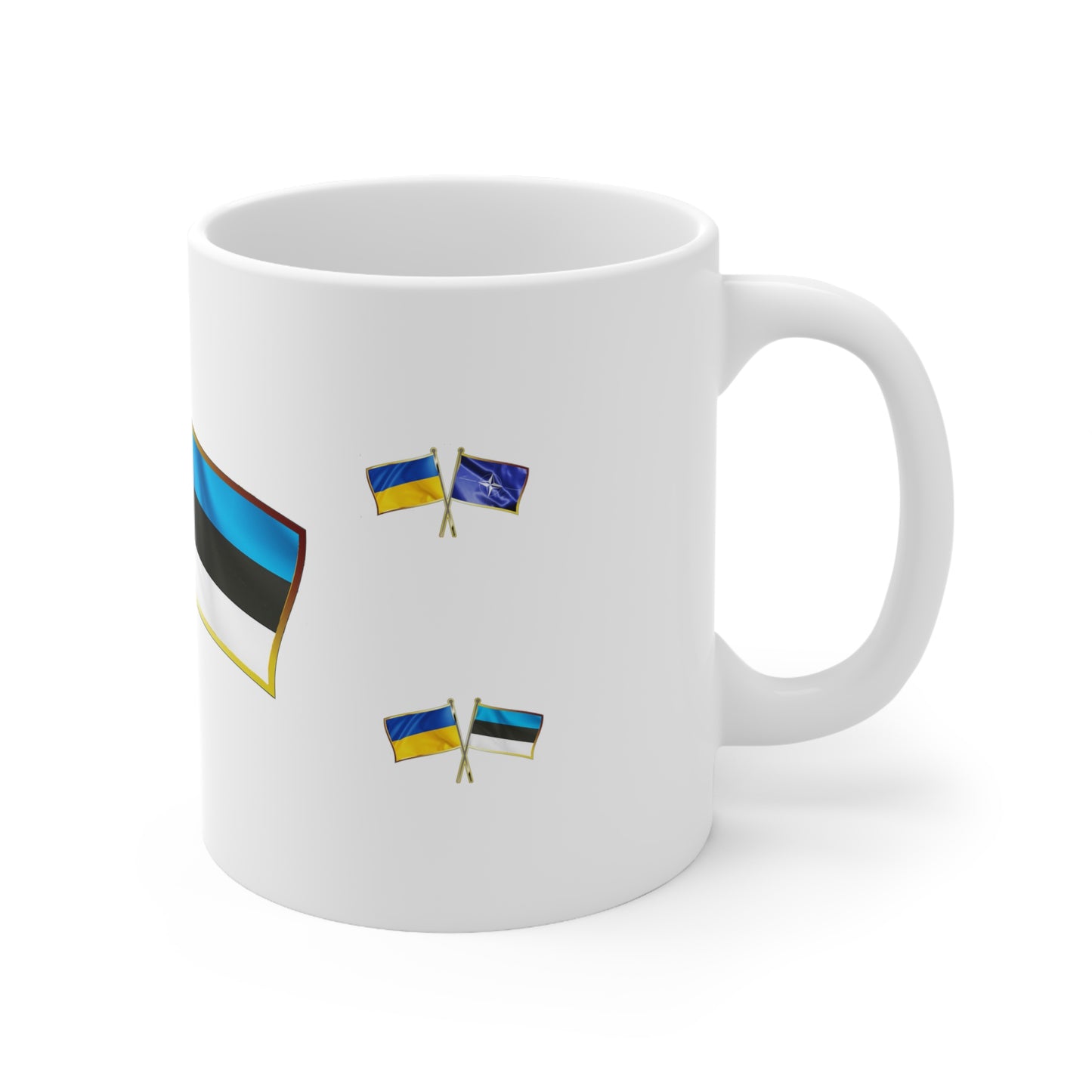 Ukrainian-Estonian NATO Supporter Mug