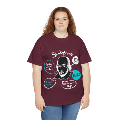 SHAKESPEARE (dark) - Unisex Heavy Cotton Tee