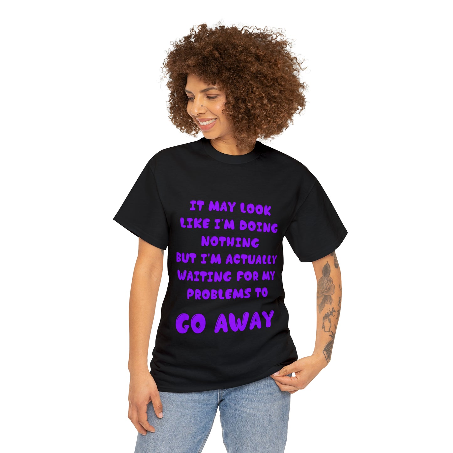It May Look Like I'm Doing Nothing...  - Unisex Heavy Cotton Tee - AUS