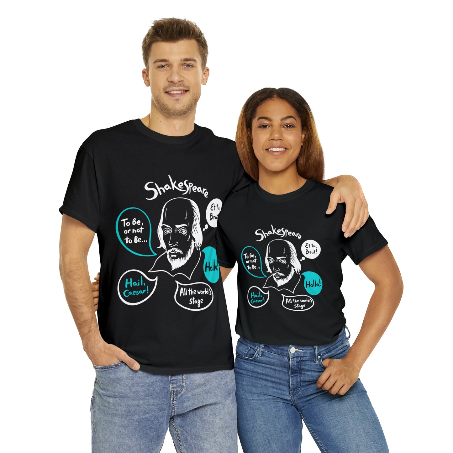 SHAKESPEARE (dark) - Unisex Heavy Cotton Tee
