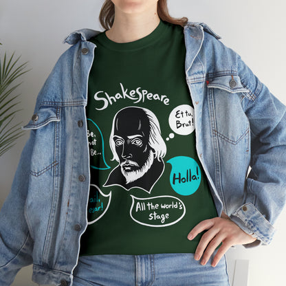 SHAKESPEARE (dark) - Unisex Heavy Cotton Tee