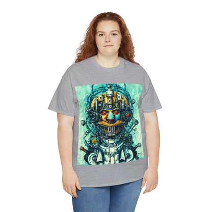 CYBERPUNK STEAMPUNK AUTON - Airt on a Shirt  - Unisex Heavy Cotton Tee - AUS