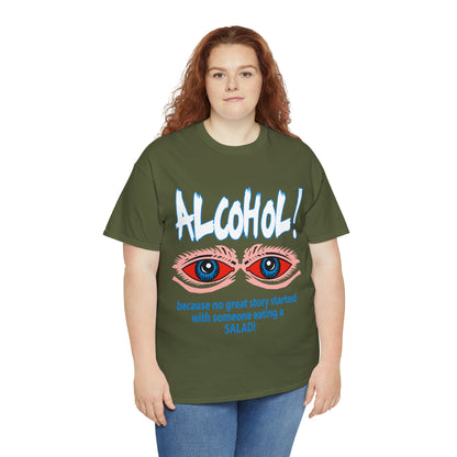 "ALC****" vs Salad  - Funny Shirt - Unisex Heavy Cotton Tee - USA