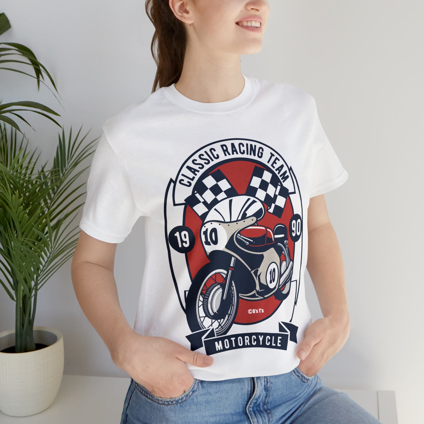 CLASSIC MOTORCYCLE RACING TEAM - Unisex Jersey Short Sleeve Tee