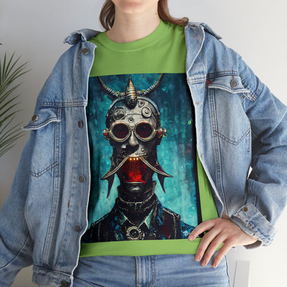 CYBER-STEAMPUNK BOUNTY-HUNTER - Airt on a Shirt  - Unisex Heavy Cotton Tee - AUS