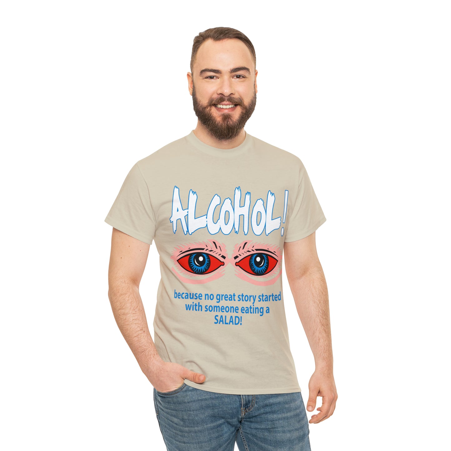 "ALC****" vs Salad  - Funny Shirt - Unisex Heavy Cotton Tee - USA