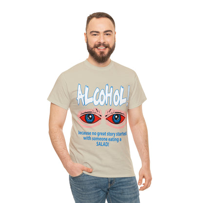 "ALC****" vs Salad  - Funny Shirt - Unisex Heavy Cotton Tee - USA