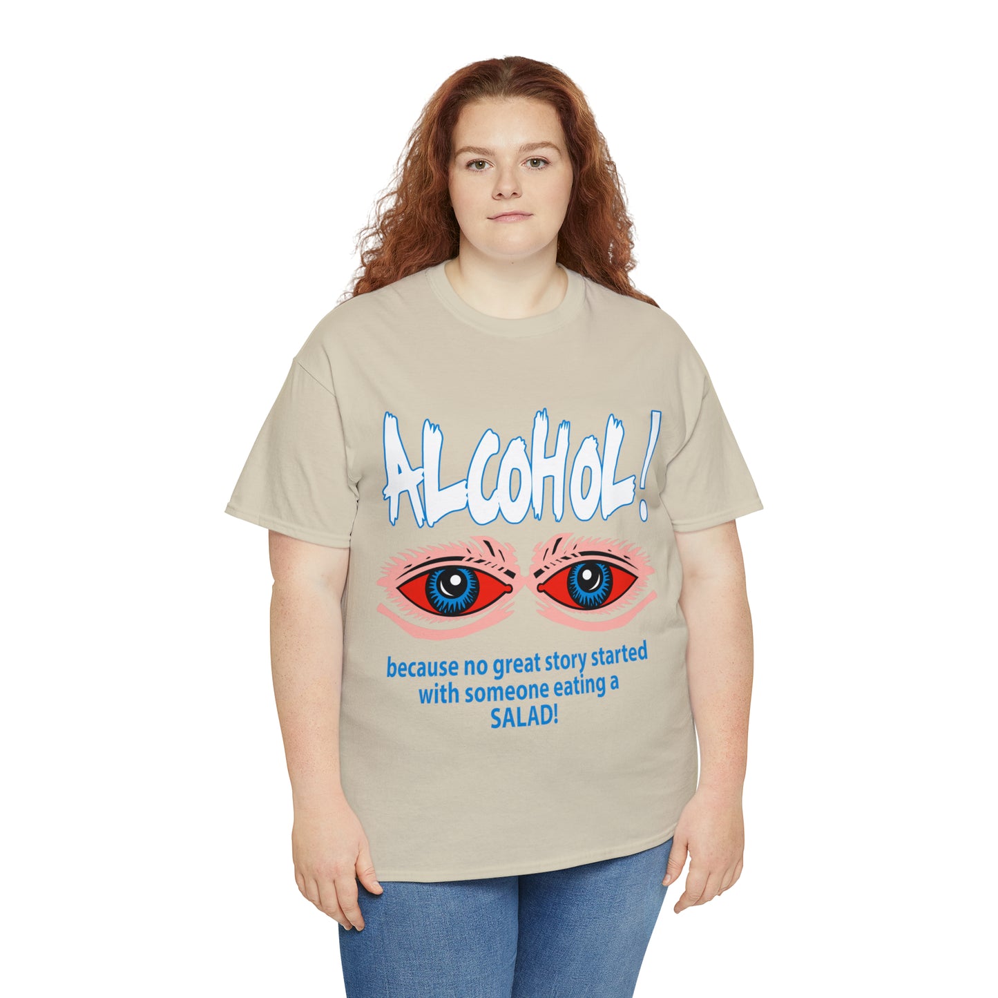 "ALC****" vs Salad  - Funny Shirt - Unisex Heavy Cotton Tee - USA