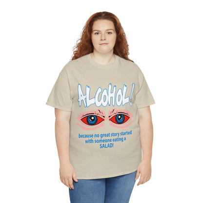 "ALC****" vs Salad  - Funny Shirt - Unisex Heavy Cotton Tee - USA