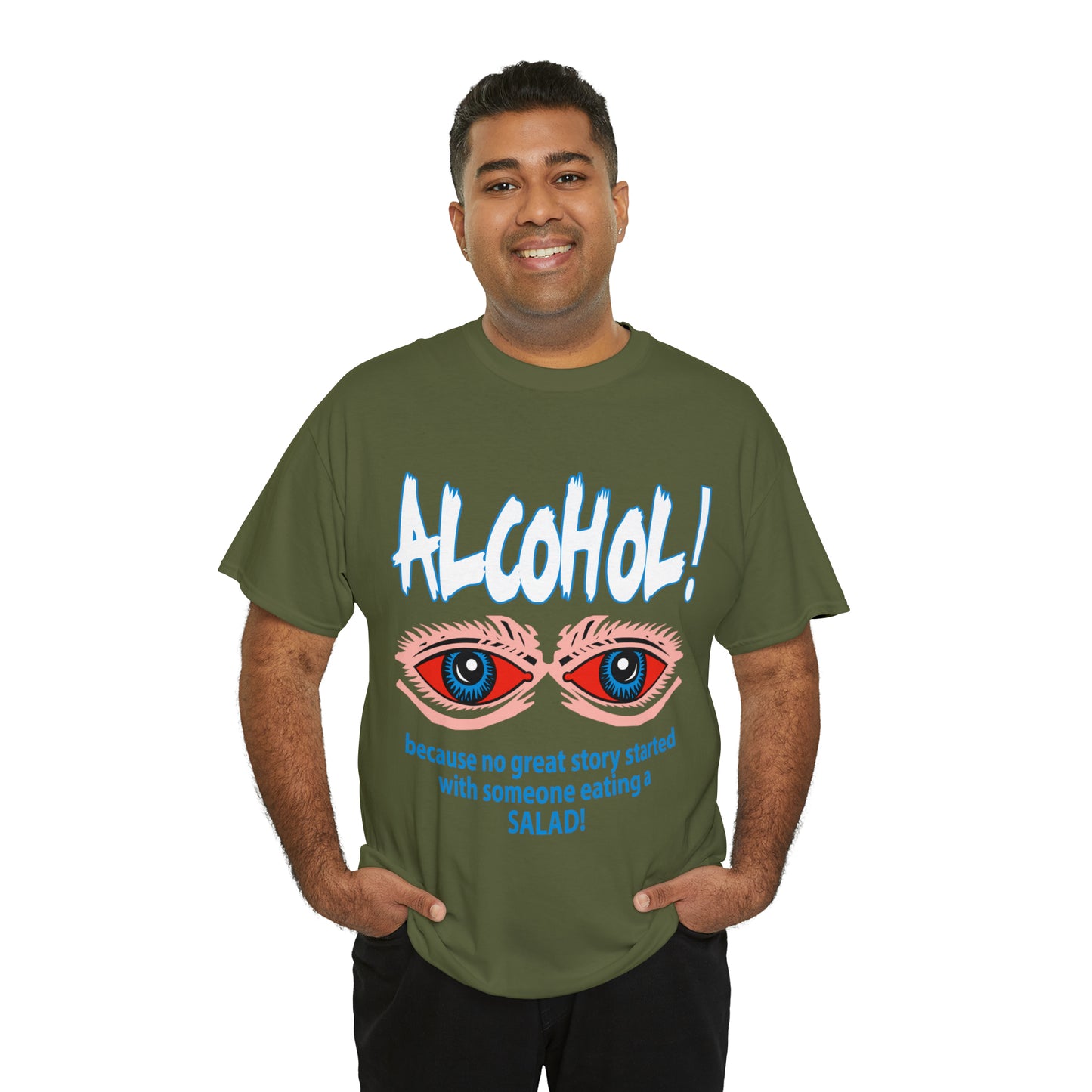 "ALC****" vs Salad  - Funny Shirt - Unisex Heavy Cotton Tee - USA