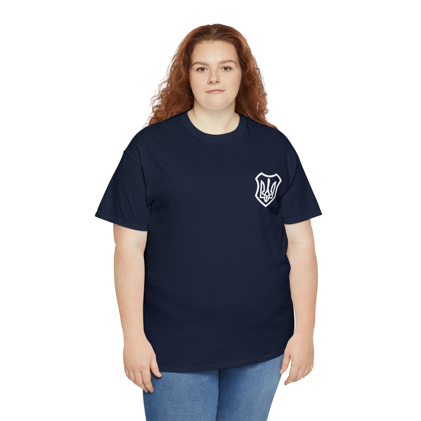 ICONIC UKRAINIAN TRIDENT T-SHIRT version 2 - Unisex Heavy Cotton Tee - AUS