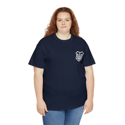 ICONIC UKRAINIAN TRIDENT T-SHIRT version 2 - Unisex Heavy Cotton Tee - AUS