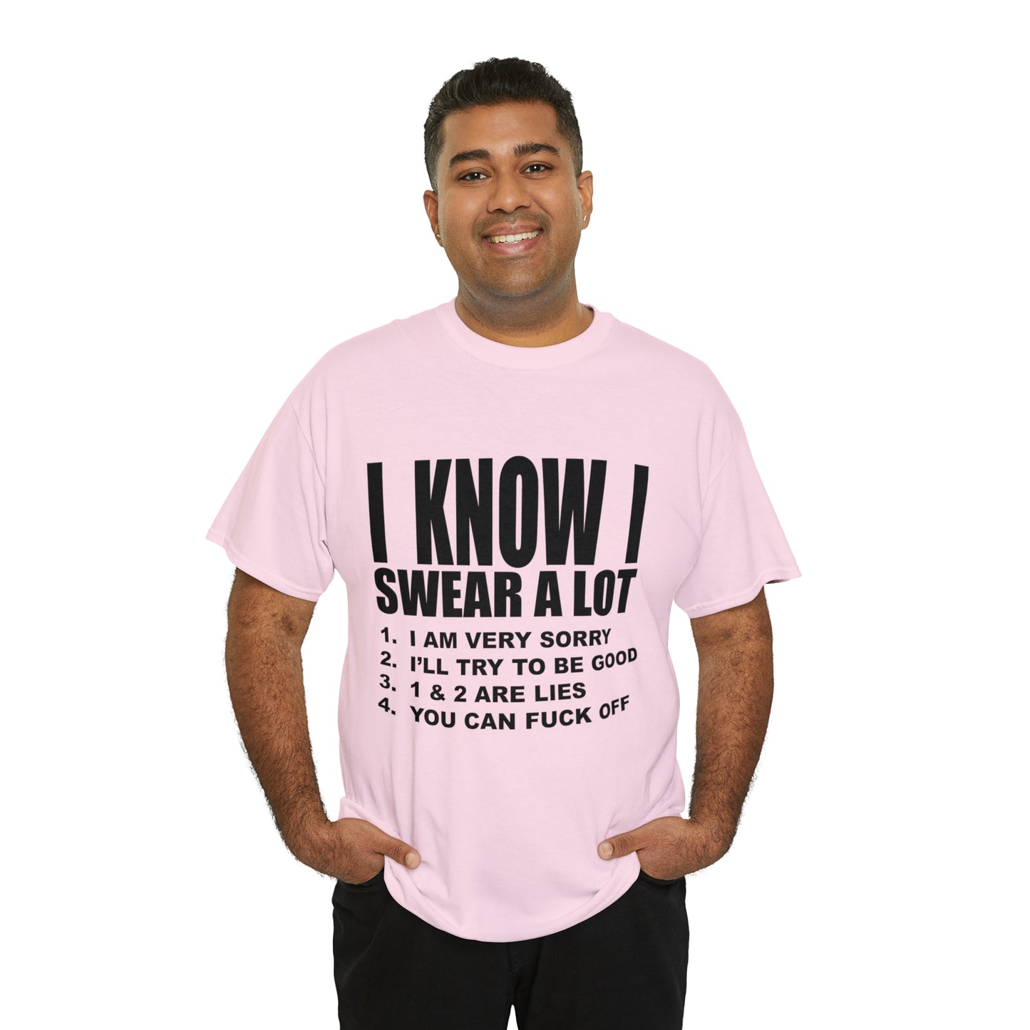 I KNOW I SWEAR A LOT (r*** version) - Unisex Heavy Cotton Tee - AUS