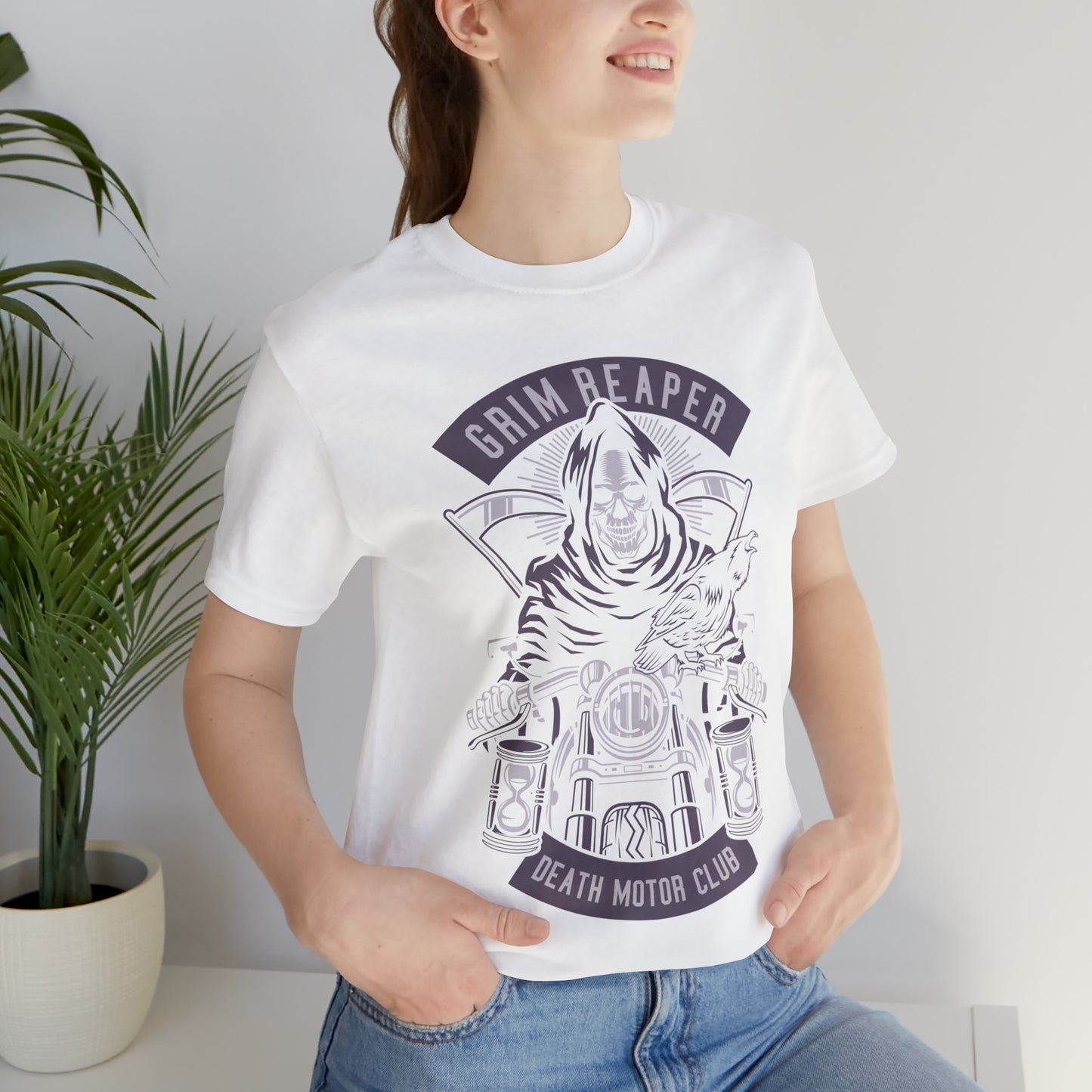 GRIM REAPER Moto Club - Unisex Jersey Short Sleeve Tee