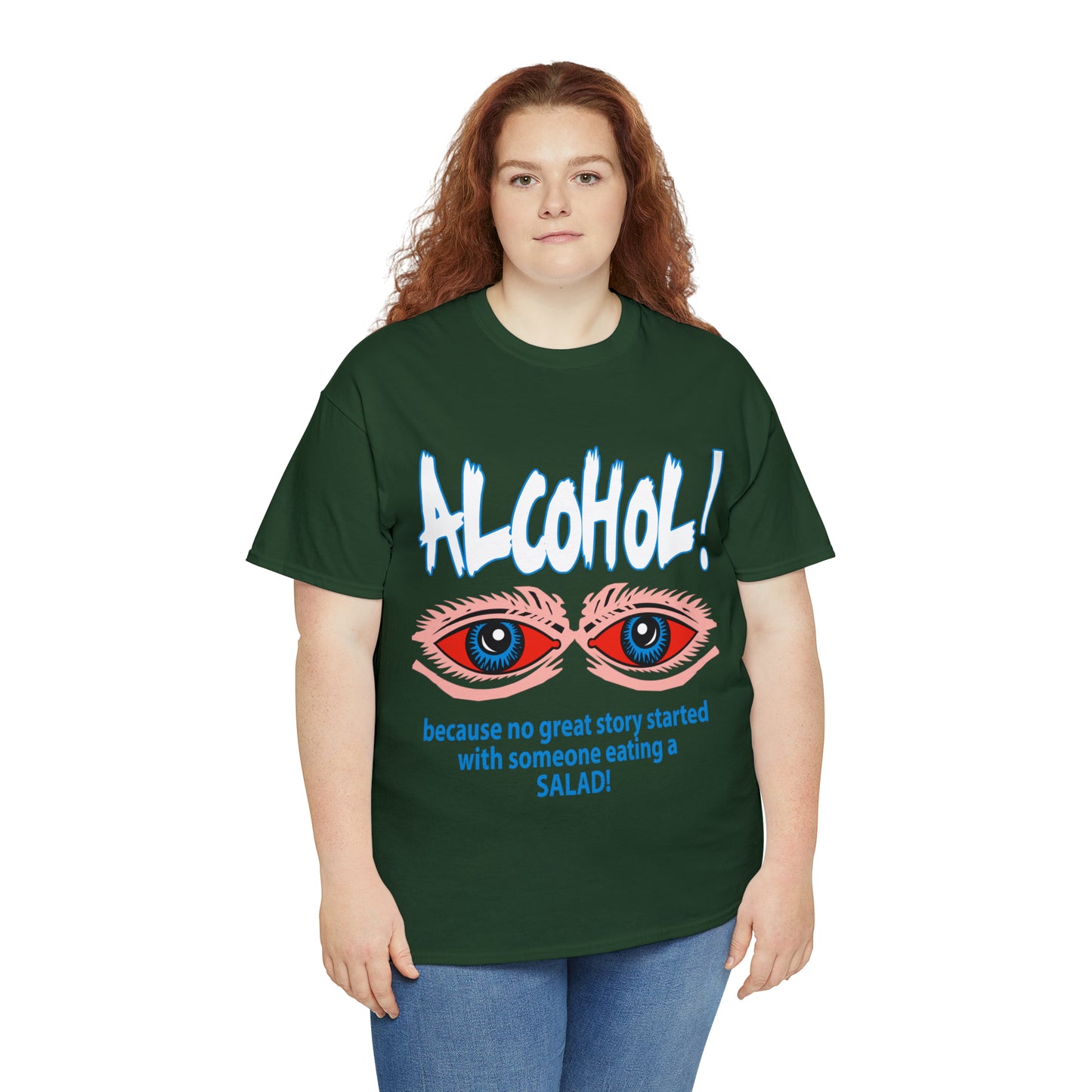 "ALC****" vs Salad  - Funny Shirt - Unisex Heavy Cotton Tee - USA