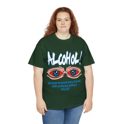 "ALC****" vs Salad  - Funny Shirt - Unisex Heavy Cotton Tee - USA