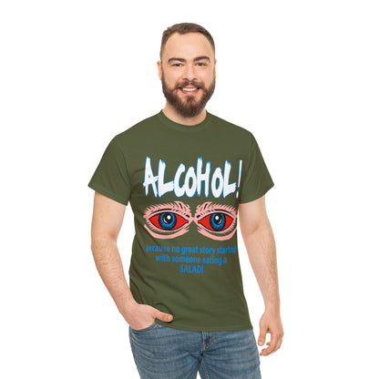 "ALC****" vs Salad  - Funny Shirt - Unisex Heavy Cotton Tee - USA