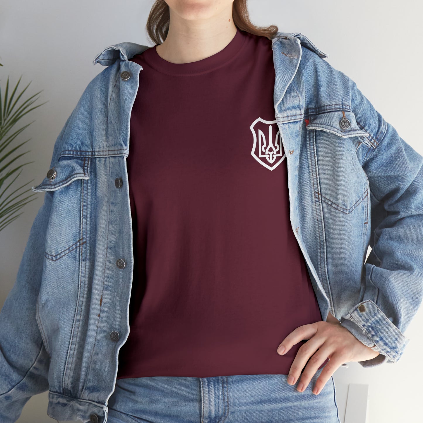 ICONIC UKRAINIAN TRIDENT T-SHIRT version 2 - Unisex Heavy Cotton Tee - AUS