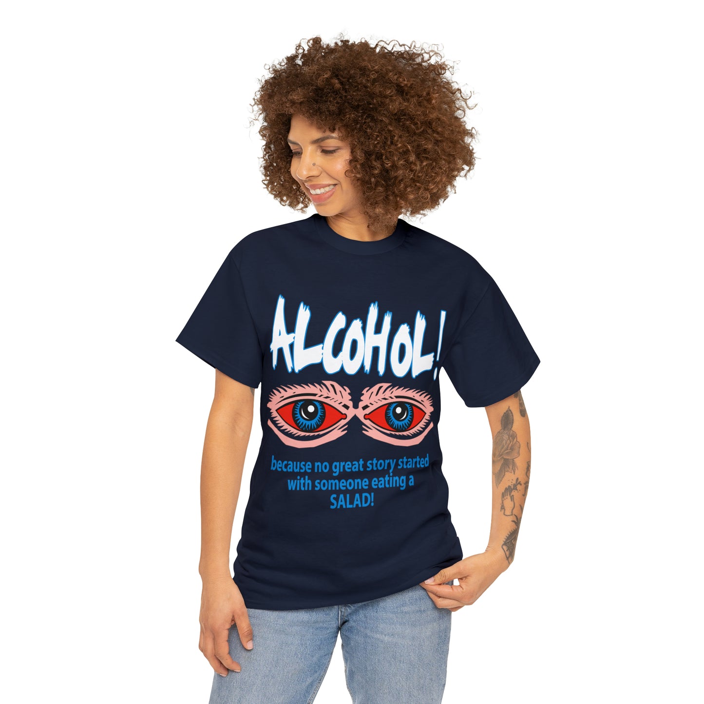 "ALC****" vs Salad  - Funny Shirt - Unisex Heavy Cotton Tee - USA