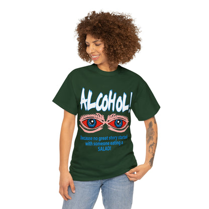 "ALC****" vs Salad  - Funny Shirt - Unisex Heavy Cotton Tee - USA