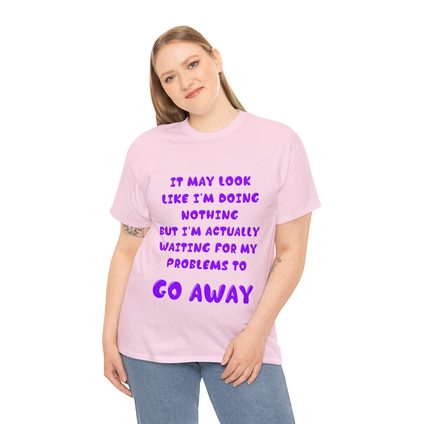 It May Look Like I'm Doing Nothing...  - Unisex Heavy Cotton Tee - AUS
