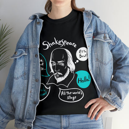 SHAKESPEARE (dark) - Unisex Heavy Cotton Tee
