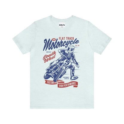 FLAT TRACK MOTORCYCLE - Unisex Jersey Short Sleeve Tee
