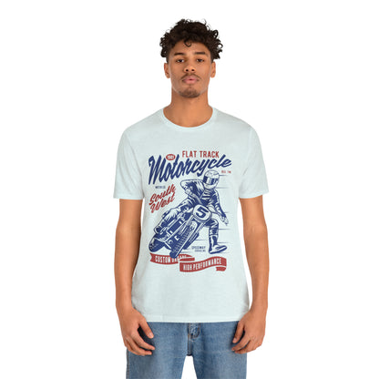 FLAT TRACK MOTORCYCLE - Unisex Jersey Short Sleeve Tee