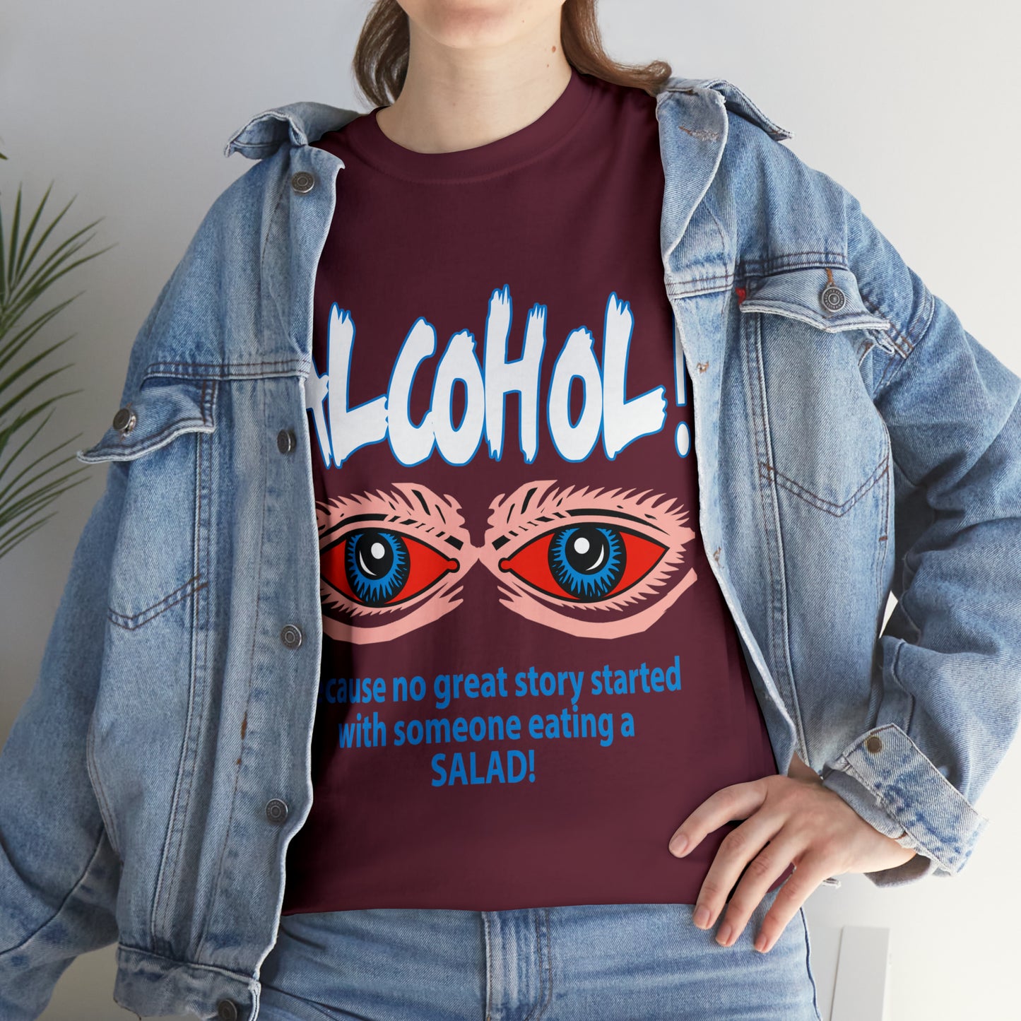 "ALC****" vs Salad  - Funny Shirt - Unisex Heavy Cotton Tee - USA