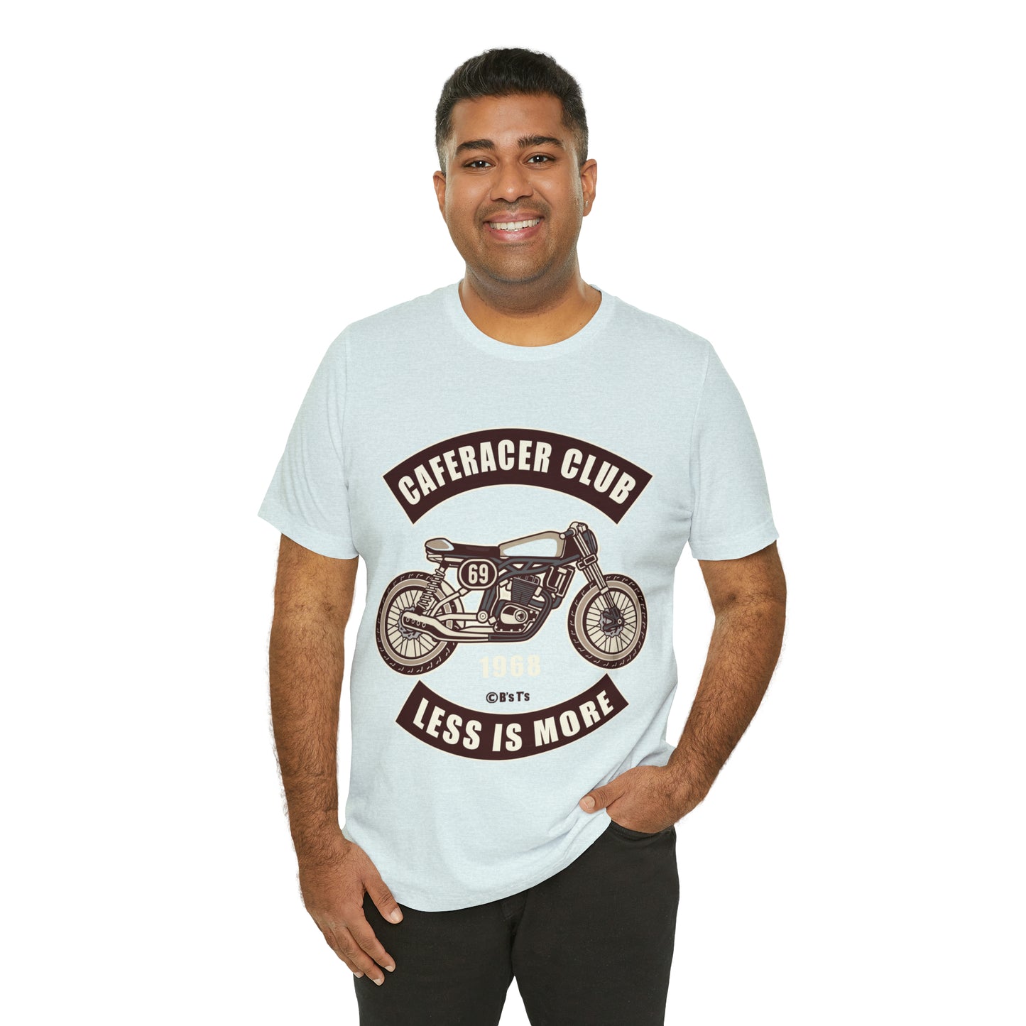 CAFE RACE CLUB Less is More - Unisex Jersey Short Sleeve Tee